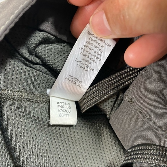 ATHLETA Dipper Mini Skort Golf Skirt pockets Drawstring waist 32 Olive c… - Picture 14 of 15